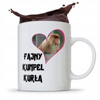 Kubek Prezent Dla Przyjaciela Fajny Kumpel Kurła Z Nadrukiem Ze Zdjęciem