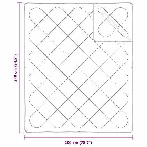 Zestaw Kołdry z poduszką 3 pcs Biały 240 x 200 cm Mikrofibra na Arena.pl