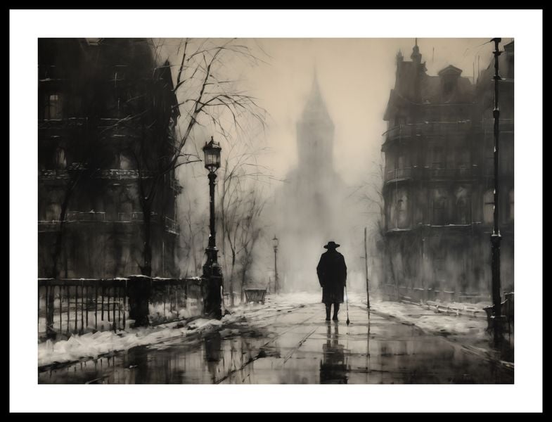 Plakat 55x40cm Mgła nad Londynem zdjęcie 3