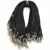 HURT Baza Naszyjnika Czarna Sznurek 70cm 20szt