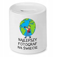 Skarbonka Dla Fotografa Najlepszy Na Świecie Z Nadrukiem Ze Zdjęciem