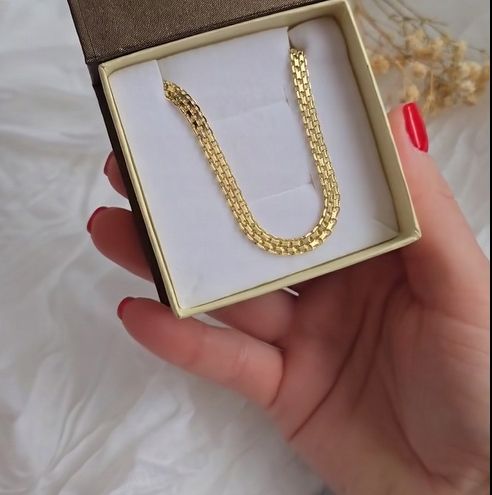 ZŁOTY PEŁNY ŁAŃCUSZEK DAMSKI BISMARK PR. 925 585 14K + GRAWER GRATIS na Arena.pl