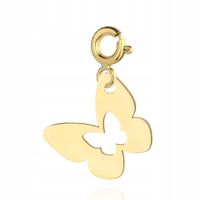 ZAWIESZKA CHARMS MOTYLEK PRÓBA ZŁOTA 333