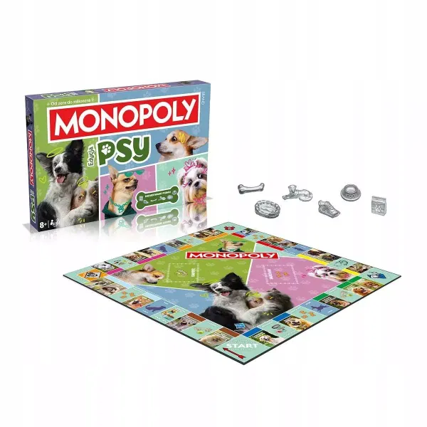 Gra planszowa Monopoly Psy Winning Moves zdjęcie 2