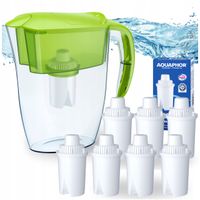 2X Dzbanek Filtrujący Aquaphor Real 2,9L Limonkowy 7 Wkładów Filtrujących B