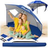 Parasol namiot plażowy samorozkładający uv wędkarski z podłogą duży xxl