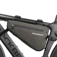 torba rowerowa mocowane na ramę 5l as-017 - ciemnozielona
