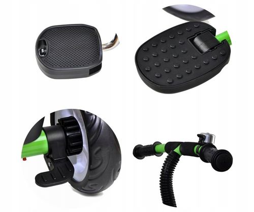 Rowerek Trójkołowy Milly Mally jeździk 2w1 dziecięcy koszyk Axel Zielony na Arena.pl