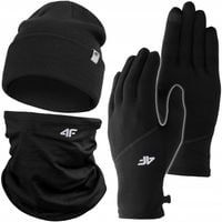 4F KOMPLET ZIMOWY MĘSKI DAMSKI CZAPKA ZIMOWA KOMIN SZAL RĘKAWICZKI KZ02 XL