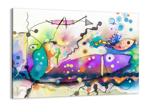 Obraz Na Płótnie - Ryby Pastele  - 70X50 Cm - Aa70X50-4096 na Arena.pl