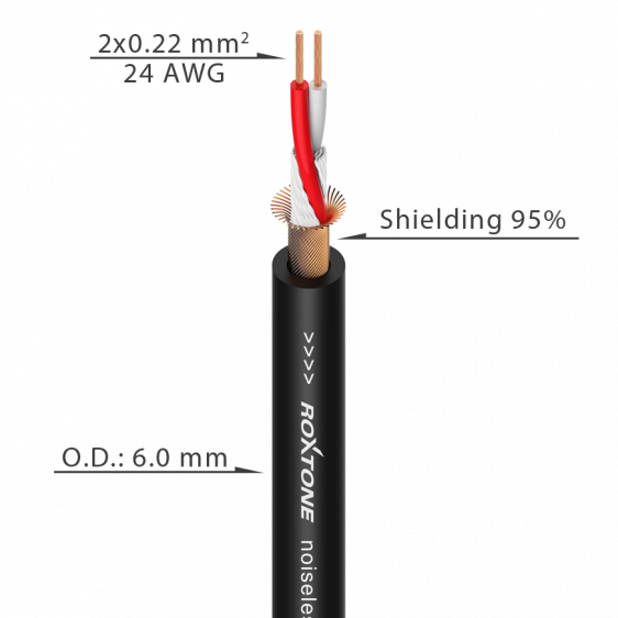 Kabel mikrofonowy Roxtone MMXX600L3 zdjęcie 3