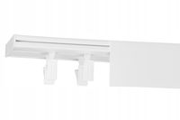 KARNISZ SUFITOWY PODWÓJNY 200 CM Z OSŁONĄ SZYNA SUFITOWA Z AKCESORIAMI RENA