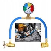 Wężyk Z Manometrem Do Gazu Napełniania Czynnika Klimatyzacji R134A 1/2 Cala