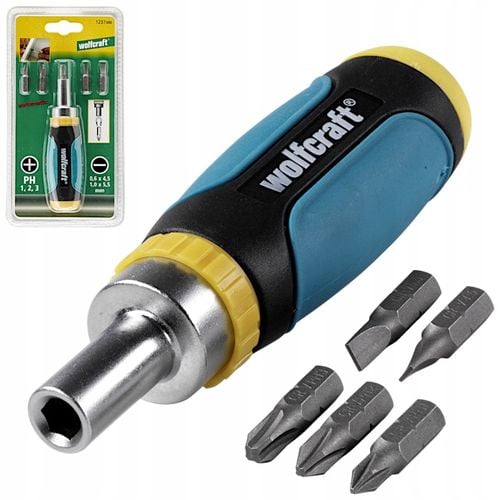wolfcraft mini-wkrętak z grzechotką, bity na Arena.pl