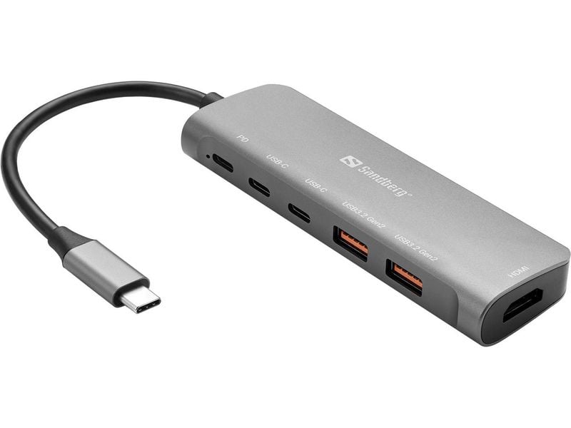 Sandberg USB-C Dock HDMI + 2xUSB-A + zdjęcie 1