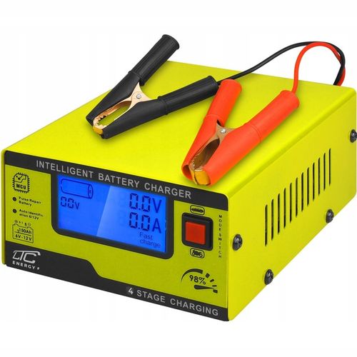 SZYBKI PROSTOWNIK ŁADOWARKA 6V/12V 15A AKUMULATORÓW SAMOCHODOWYCH, ŻELOWYCH na Arena.pl