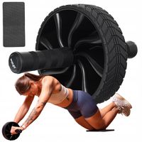 Kółko Roller do Ćwiczeń Rozbudowy Mięśni Brzucha FIZYO Koło Ab Wheel +