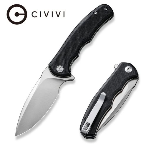 Nóż składany Civivi Mini Praxis Black G10, Satin D2 C18026C-2 w etui na Arena.pl