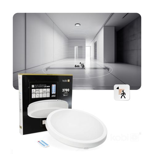 plafon led nairos g2 36w 3cct lx ip65 biały kobi na Arena.pl