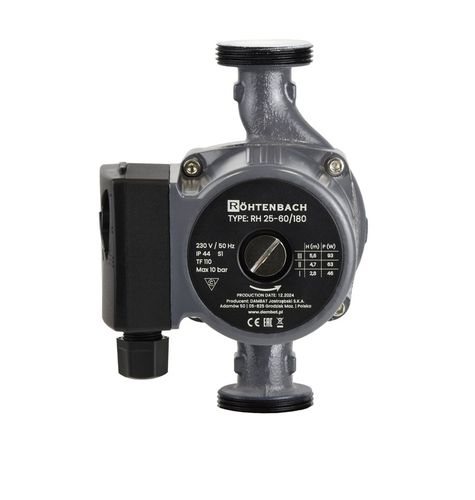 POMPA OBIEGOWA CYRKULACYJNA 3 BIEGOWA 25-60/180 CO CWU WYDAJNA 25-6 ZESTAW na Arena.pl