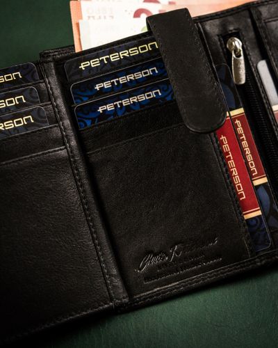 elegancki, skórzany portfel męski - peterson na Arena.pl