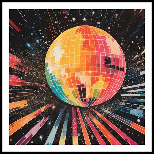 Plakat 90x90cm Disco Gra! na Arena.pl