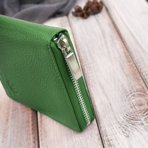 portfel damski skórzany na suwak zielony rfid paolo peruzzi t-139-gb na Arena.pl