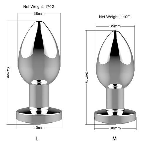 stymulator rechargeable butt plug vibrator usb 10 functions   silver na Arena.pl