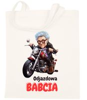 TORBA BAWEŁNIANA PREMIUM NA ZAKUPY Z NADRUKIEM PREZENT DZIEŃ BABCI