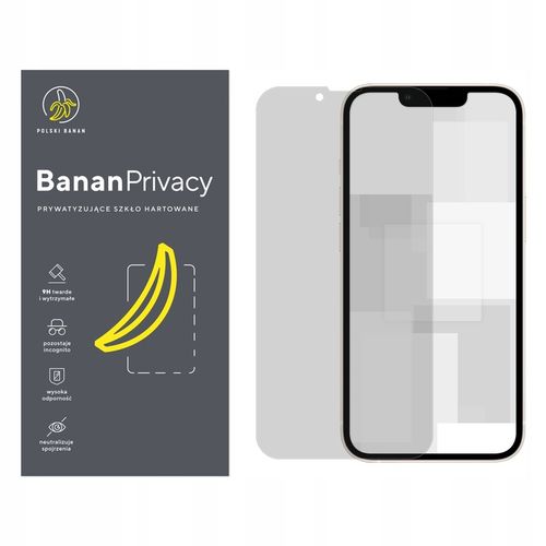 Szkło hartowane prywatyzujące 9H BananPrivacy do Apple iPhone 13 na Arena.pl
