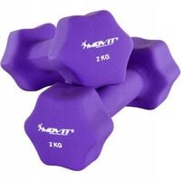 Hantle powlekane/gumowane stałe Movit 2x 2 kg