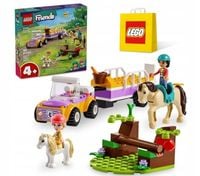 KLOCKI LEGO FRIENDS 42634 PRZYCZEPKA DLA KONIA I KUCYKA NA PREZENT + TORBA