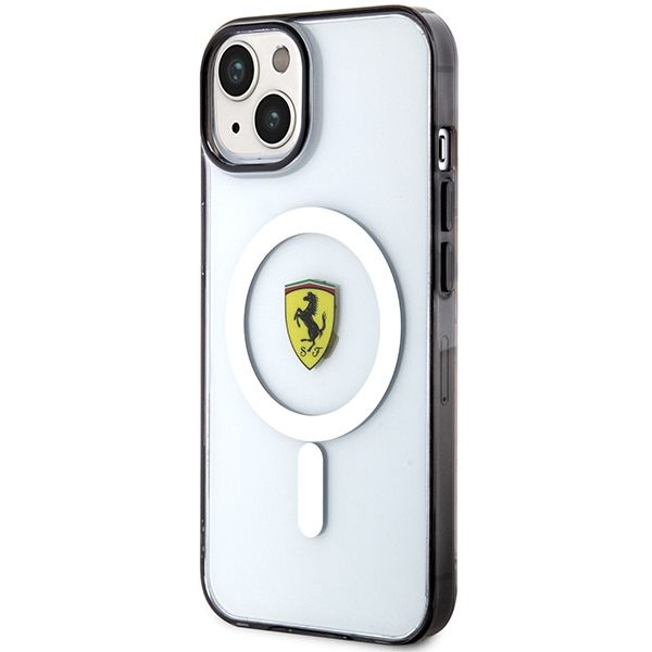 Etui Ferrari do iPhone 15, iPhone 14, iPhone 13, Przezroczysty MagSafe zdjęcie 2