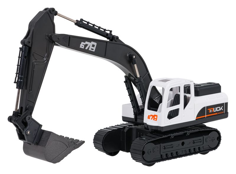 Metalowa Koparka Biała zdjęcie 3