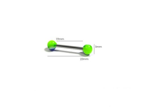 Męski piercing barebell kolczyk (19mm) Estilo Sabroso Es0509 na Arena.pl
