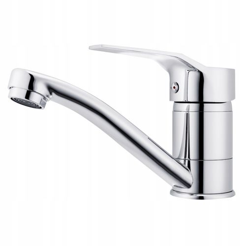 BATERIA UMYWALKOWA NISKA Z RUCHOMĄ WYLEWKĄ STOJĄCA CHROM SREBRNA na Arena.pl