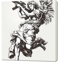 Obraz 90x100cm Anioł Wojny