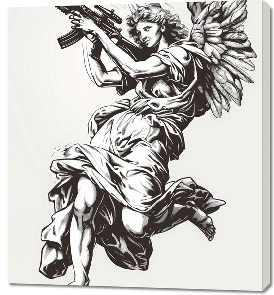 Obraz 90x100cm Anioł Wojny zdjęcie 1