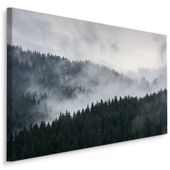 Obraz Canvas Do Sypialni Las We Mgle Krajobraz Góry Natura 40cm x 30cm