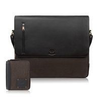 torba męska na dokumenty ay-02 i portfel męski ze skóry