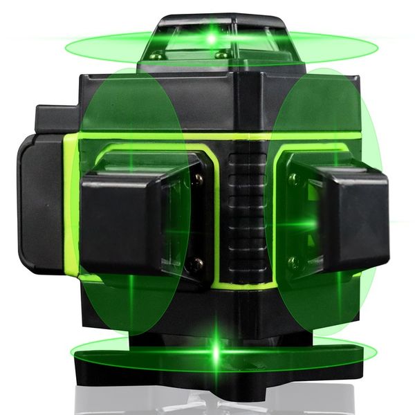 POZIOMNICA LASEROWA LASER KRZYŻOWY 4D 360 + STATYW 16 linii laserowych zdjęcie 10