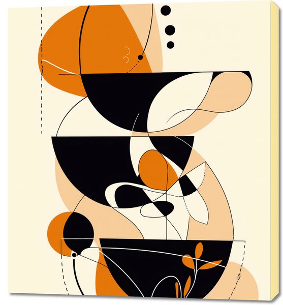 Obraz 90x100cm Taneczne Kręgi zdjęcie 1