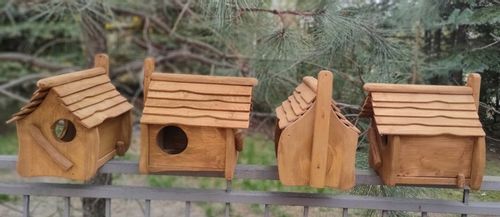 Domek dla WIEWIÓREK - brązowy rustkalny rzemieślniczy, doskonały na prezent na Arena.pl