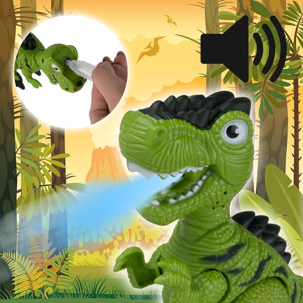 Auto z Napędem JEEP z Przyczepką i Dinozaurem zdjęcie 6