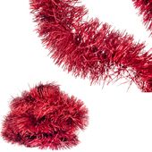 Łańcuch Choinkowy Czerwony Choinka Ozdoba Bombka