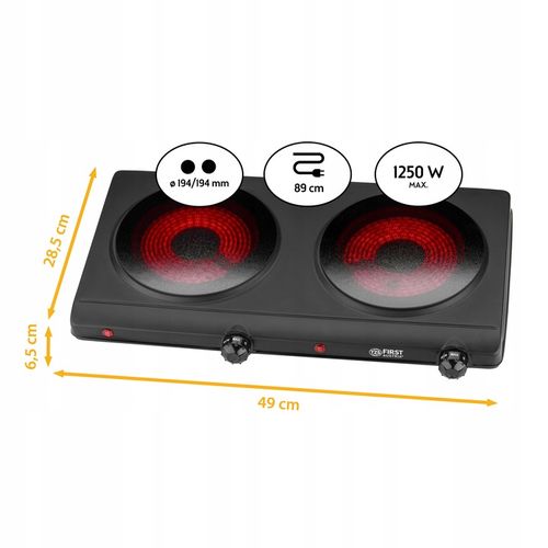 Kuchenka elektryczna CERAMICZNA FIRST AUSTRIA na Arena.pl