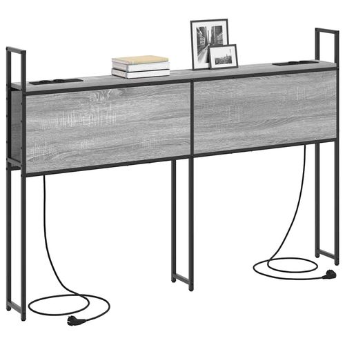 Szafka z Ładowaniem Z zagłówkiem Szary dąb sonoma 140 cm na Arena.pl