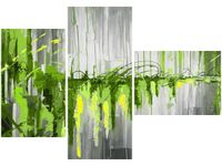 OBRAZ GREEN WATERFALL ZIELONY WODOSPAD