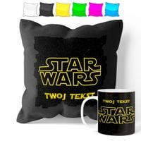 ZESTAW: KUBEK + POSZEWKA - GWIEZDNE WOJNY - PREZENT WIELE WZORÓW + IMIĘ