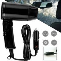SUSZARKA DO WŁOSÓW, PRZENOŚNA SUSZARKA DO WŁOSÓW 12 V NA GORĄCO I ZIMNO